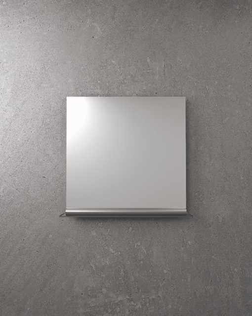SPO14-PL stikla interjera spogulis 800x800mm ar plauktiņu