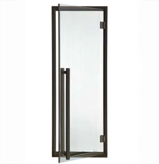 STIKLA DURVIS - SAUNAS DURVIS - MODERN BLACK